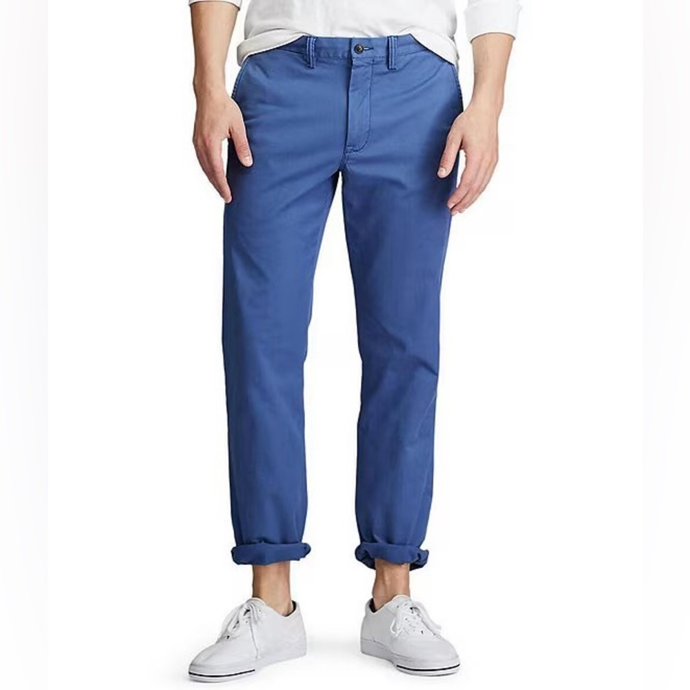POLO RALPH LAUREN Men's blue stretch twill Polo Chinos size 35/32